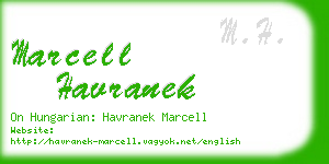 marcell havranek business card